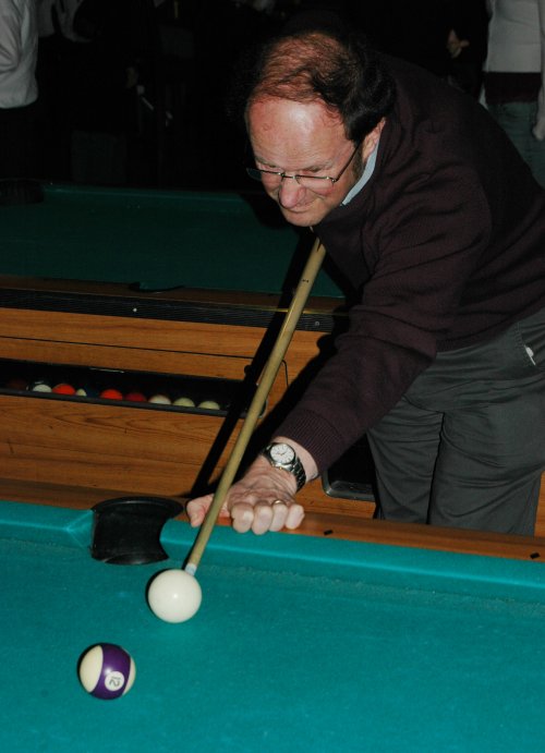 John goes for the 12 ball